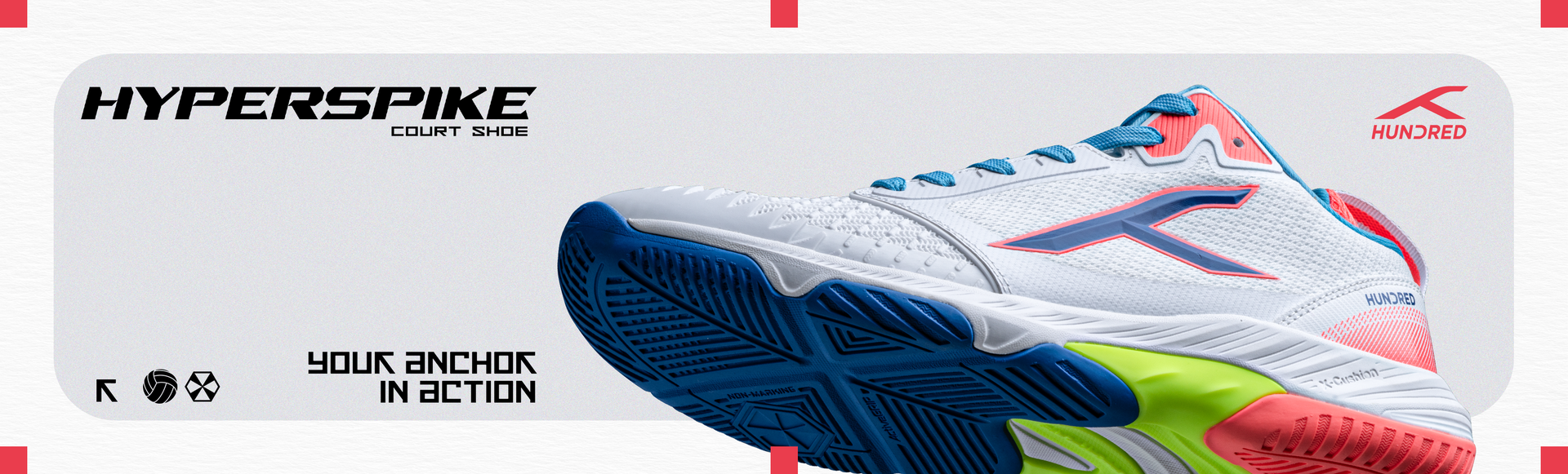 Hundred Hyper Spike Court Shoes