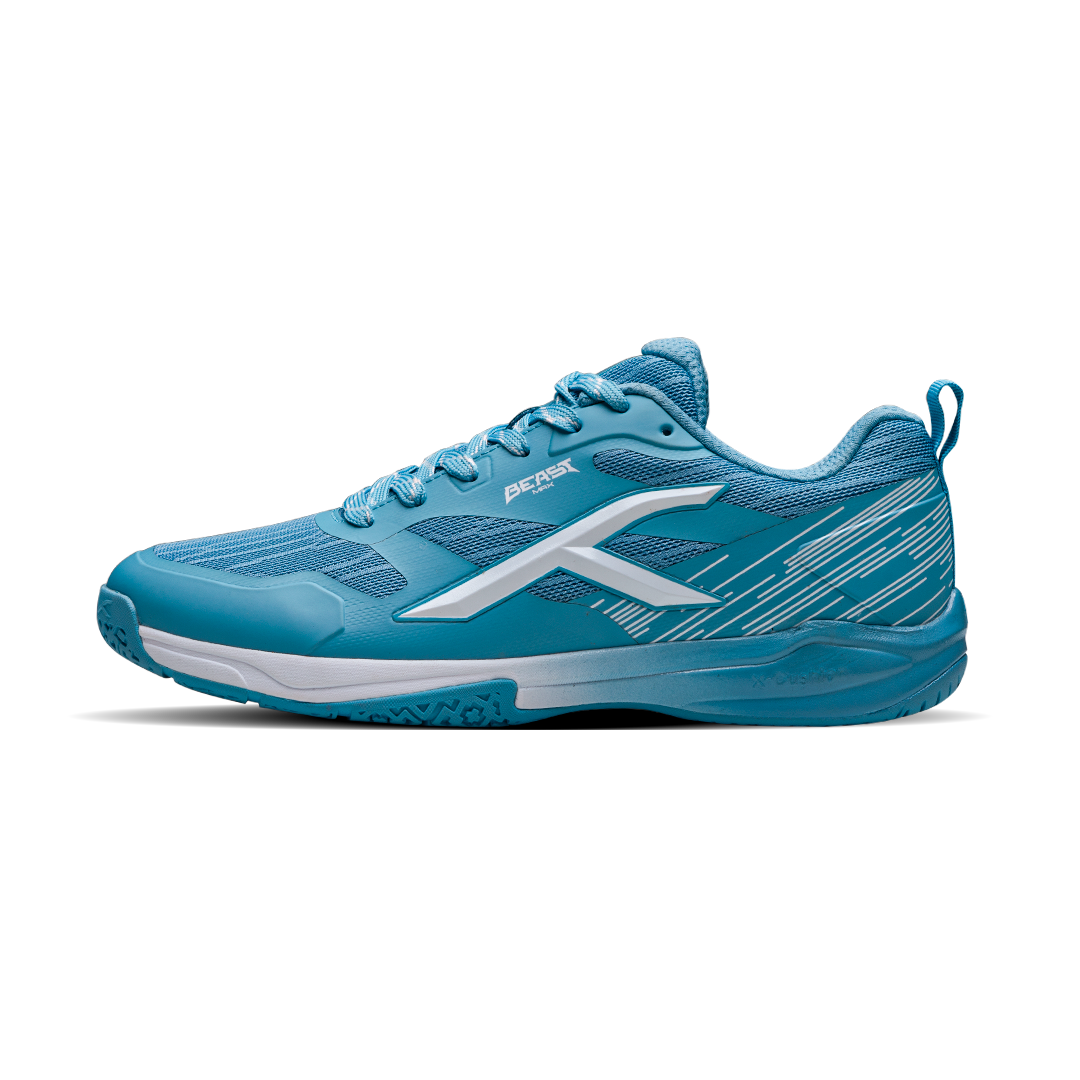 HUNDRED BEAST MAX NON MARKING BADMINTON SHOES - BLUE/WHITE