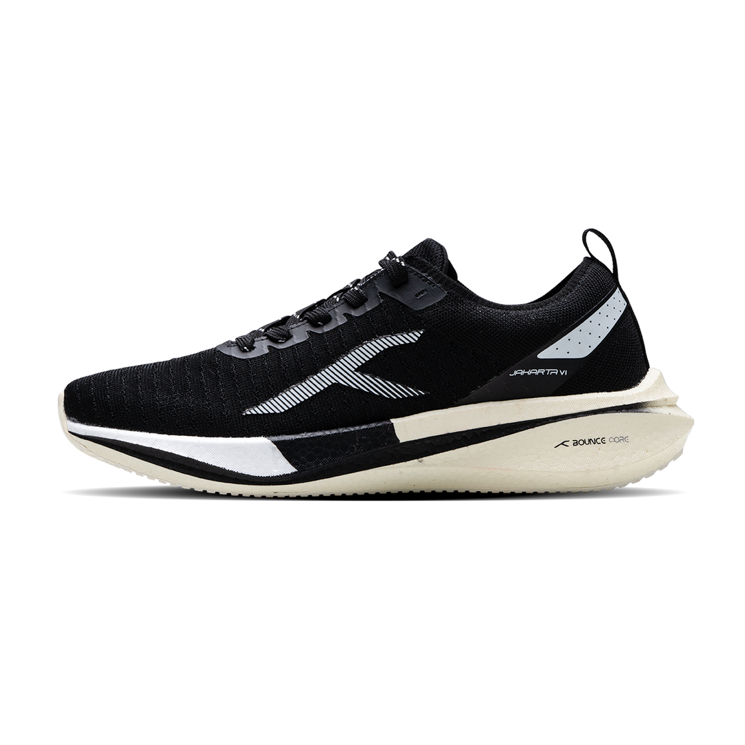 Hundred JAKARTA VI Running Shoes - BLACK/WHITE/BEIGE 
