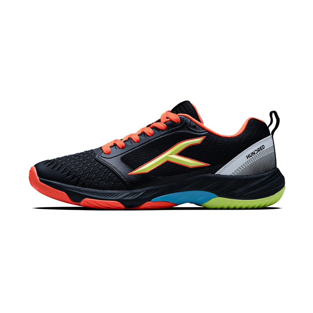 HYPERSPIKE PRO - BLACK/BLUE/ORANGE/LIME volleyball shoes