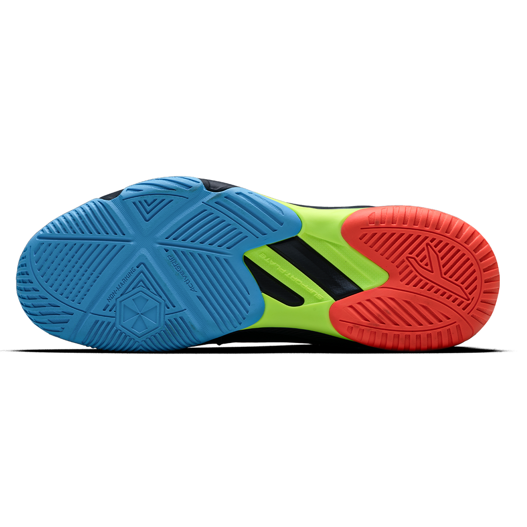 HYPERSPIKE - BLACK/BLUE/ORANGE/LIME volleyball shoes