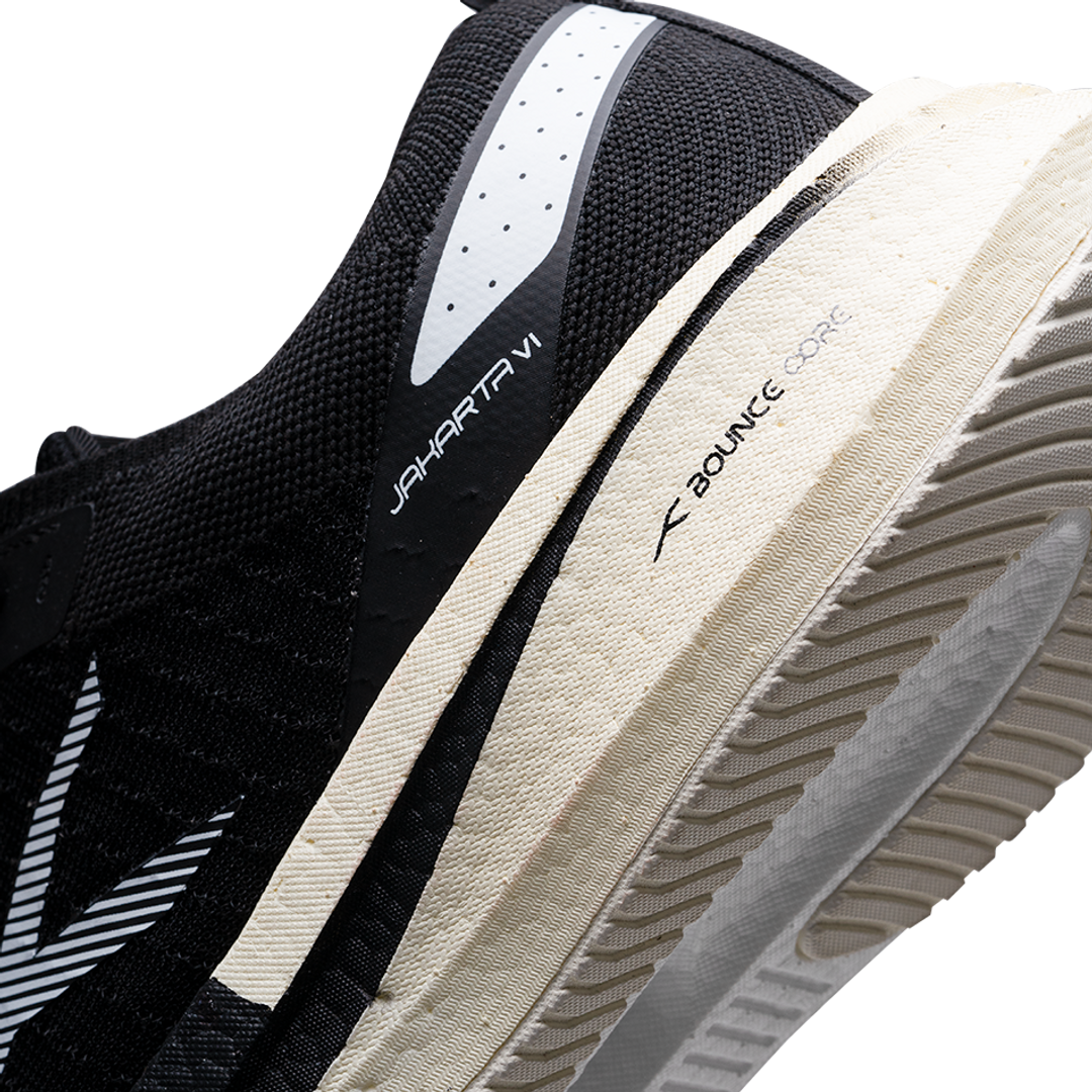 Hundred JAKARTA VI Running Shoes - BLACK/WHITE/BEIGE 