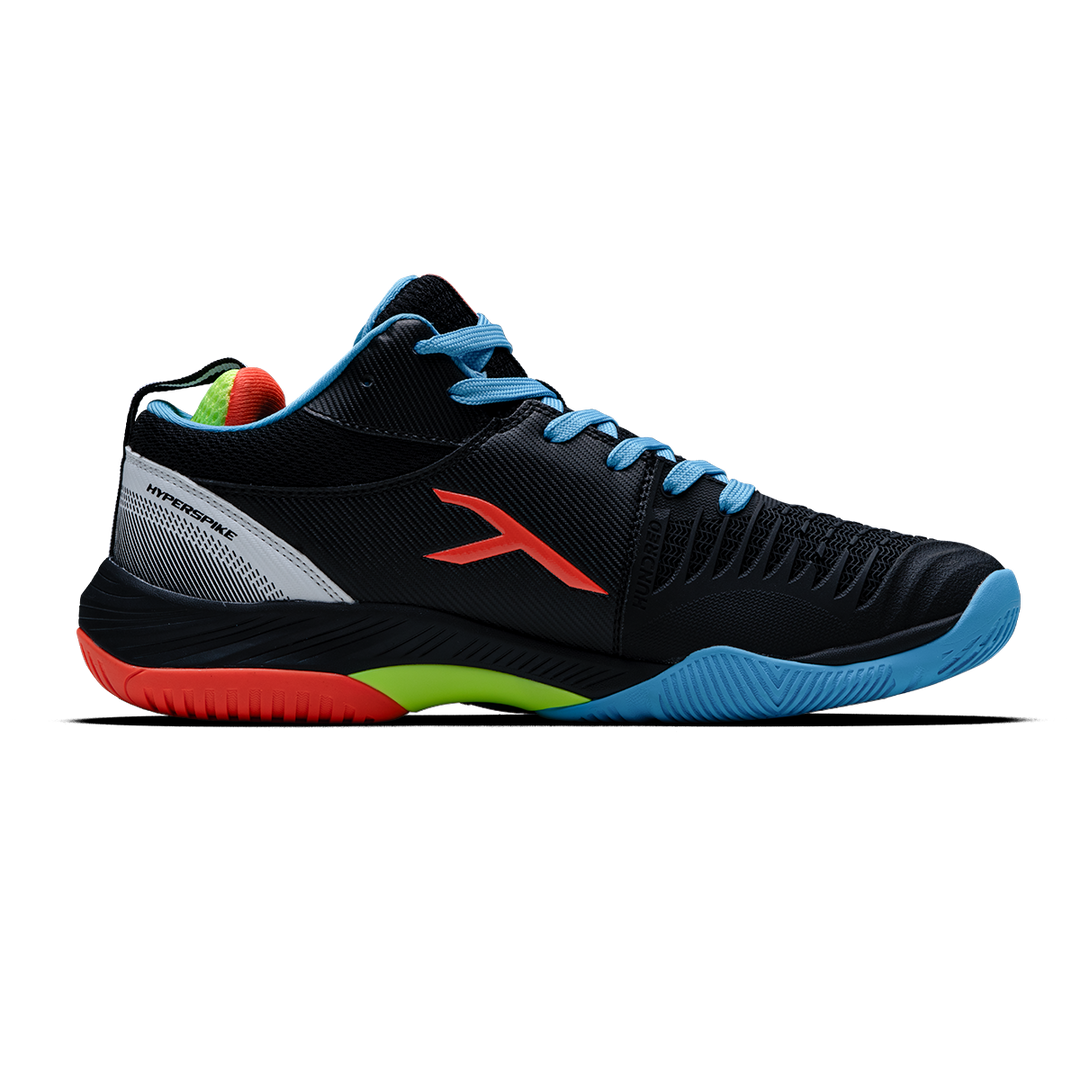 HYPERSPIKE - BLACK/BLUE/ORANGE/LIME volleyball shoes