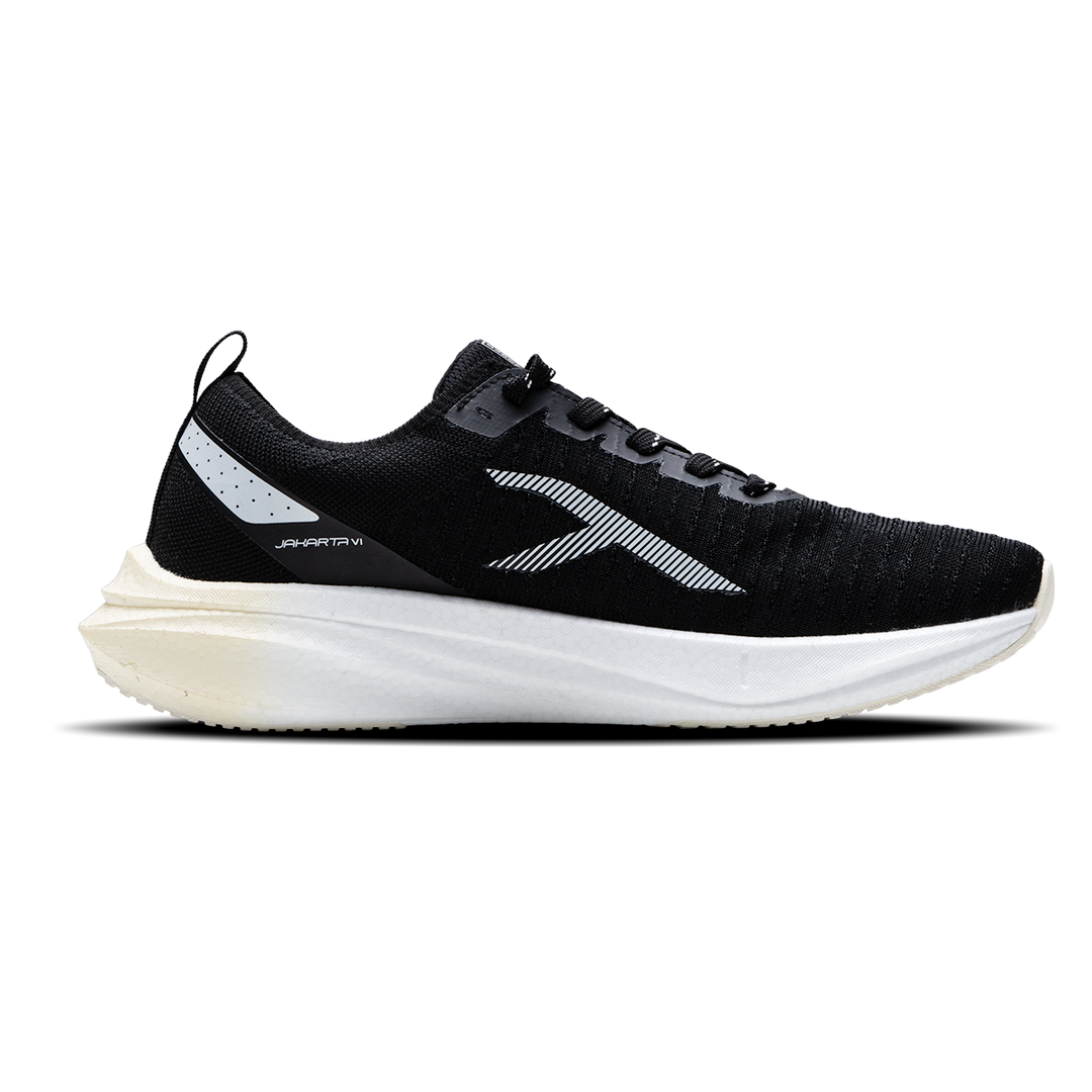 Hundred JAKARTA VI Running Shoes - BLACK/WHITE/BEIGE 