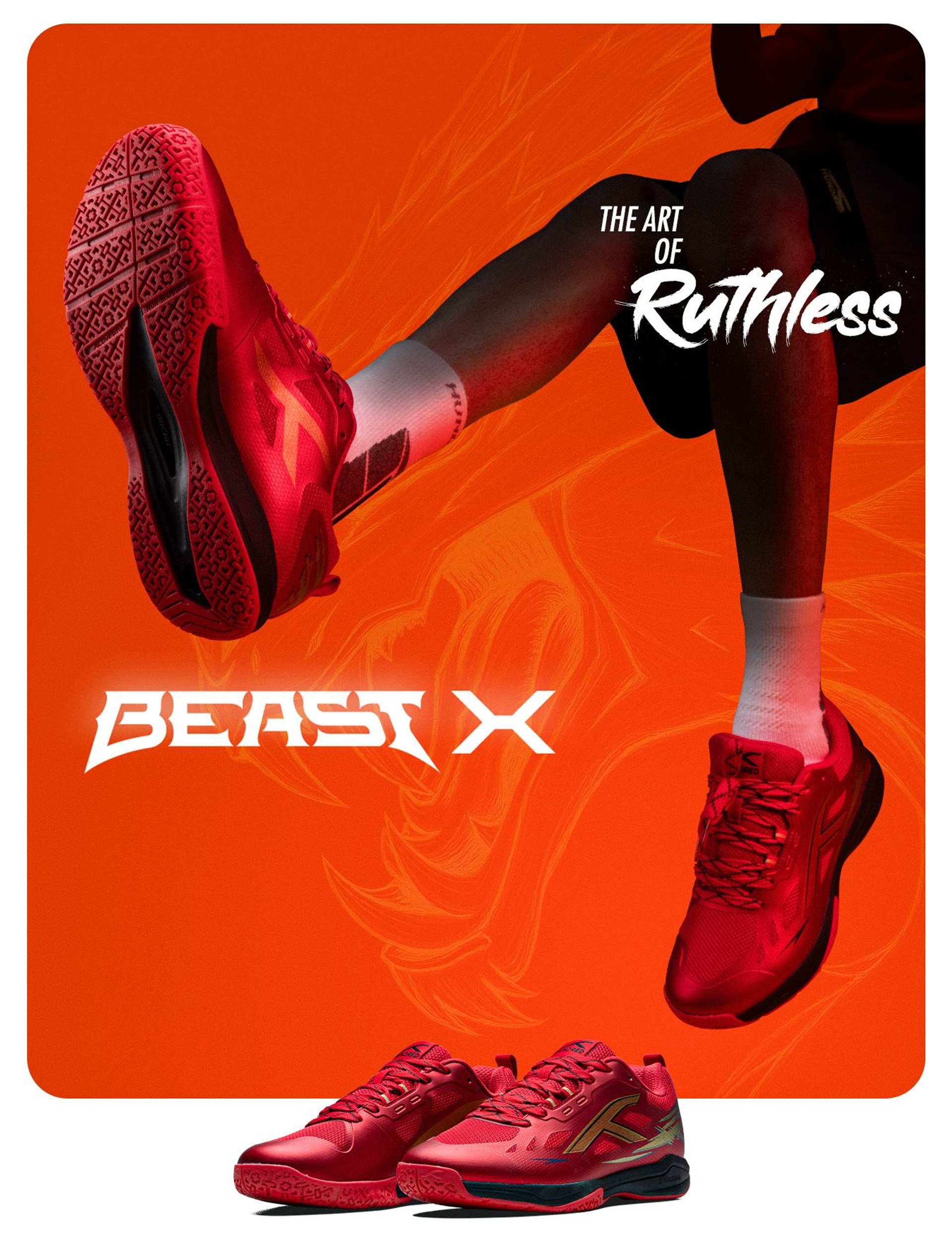 Hundred Beast X Non Marking Badminton Shoes