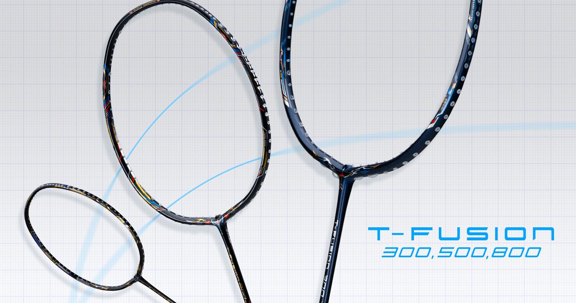 Hundred T-Fusion Badminton Rackets