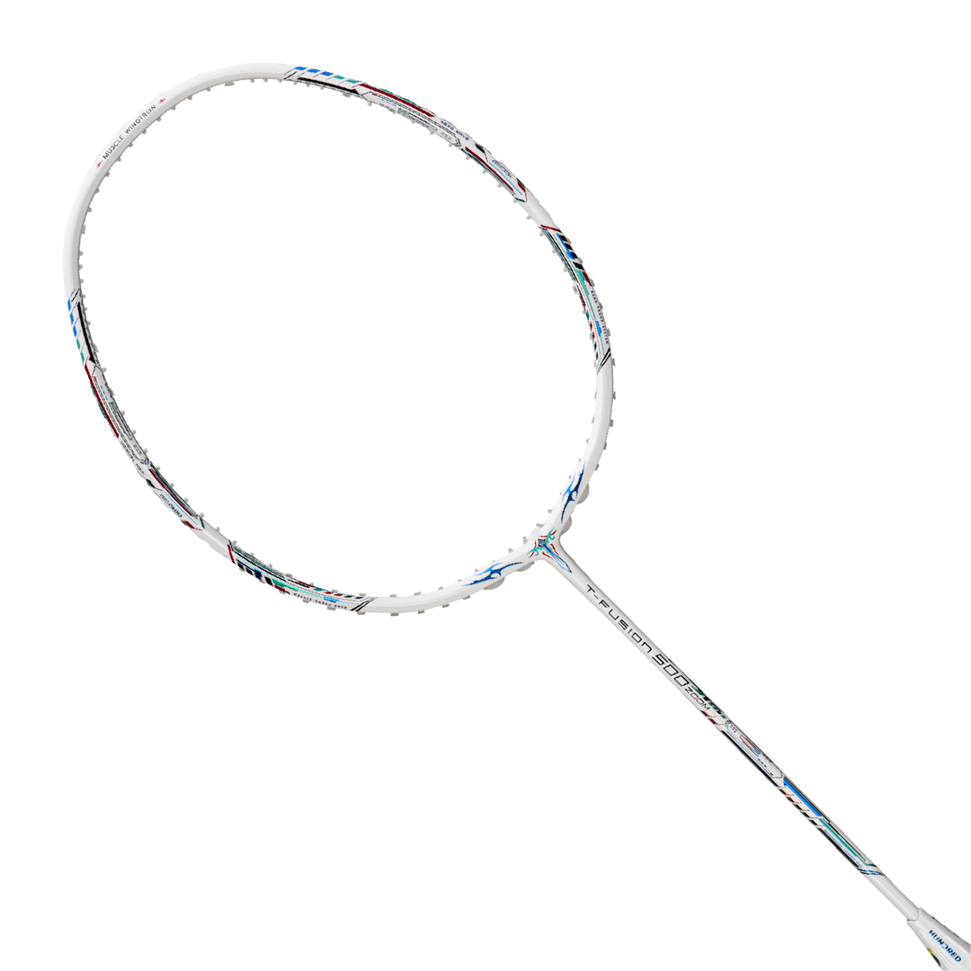 Hundred T-FUSION 500 ZOOM Badminton Racket- WHITE 