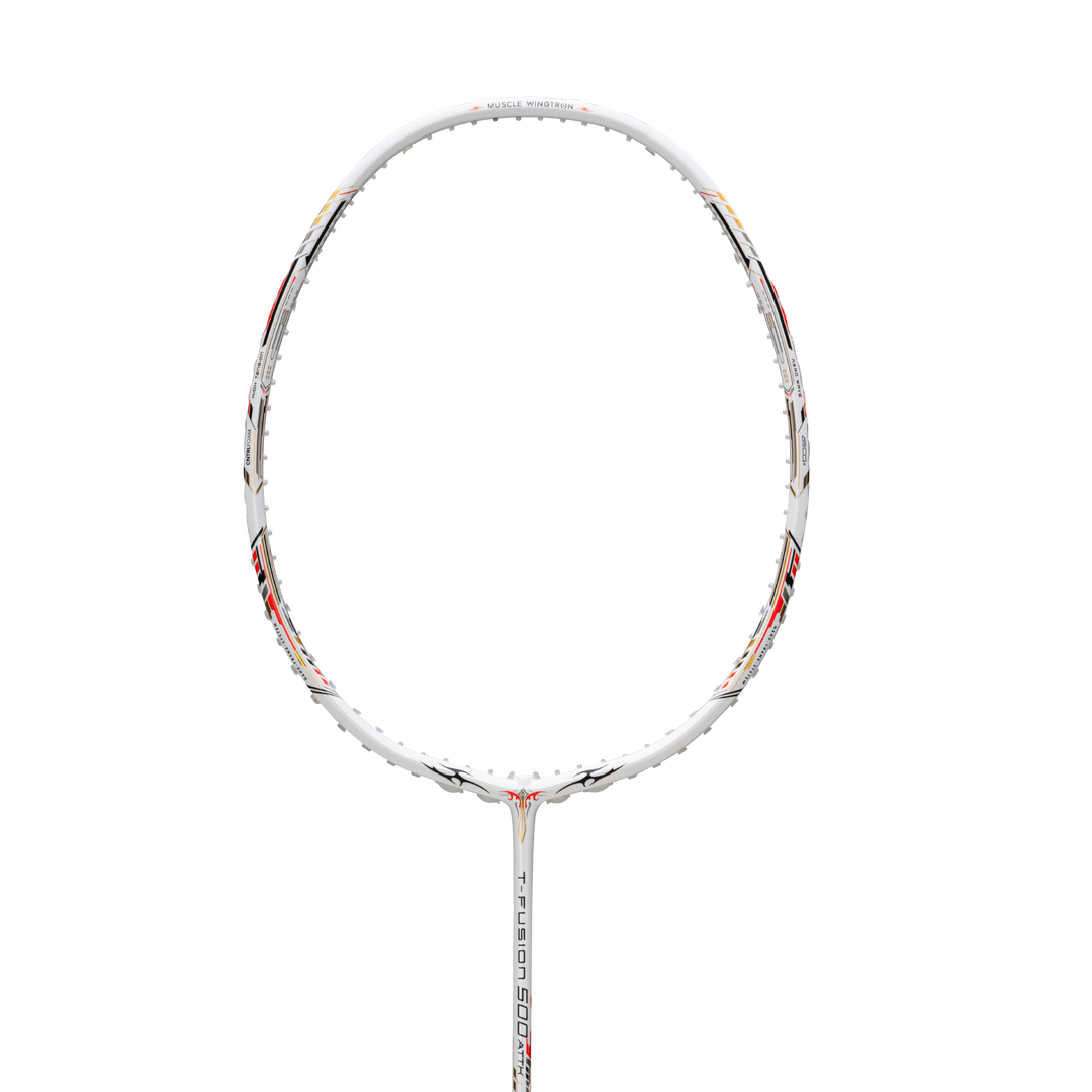 Hundred T-FUSION 500 ATTK Badminton Racket - WHITE/BLACK 