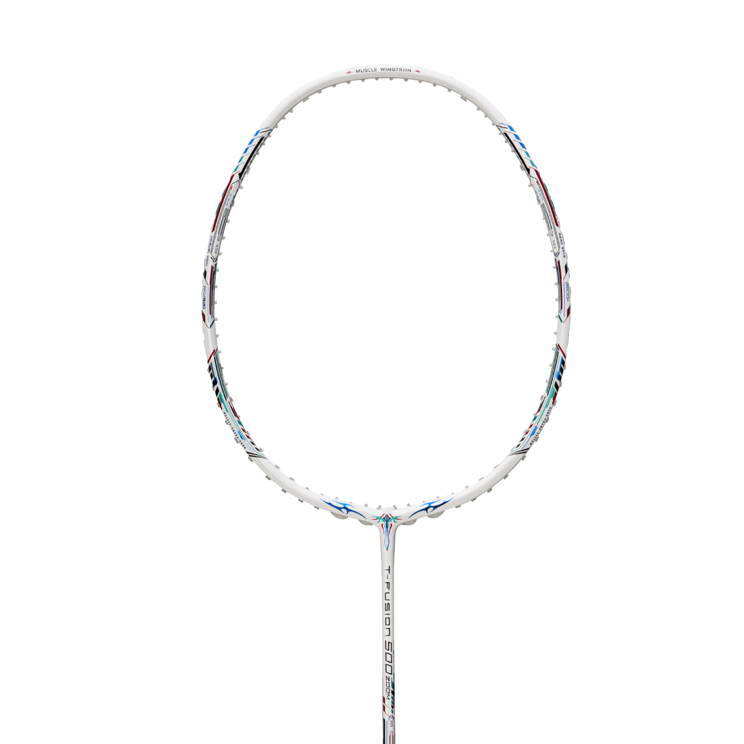 Hundred T-FUSION 500 ZOOM Badminton Racket- WHITE 