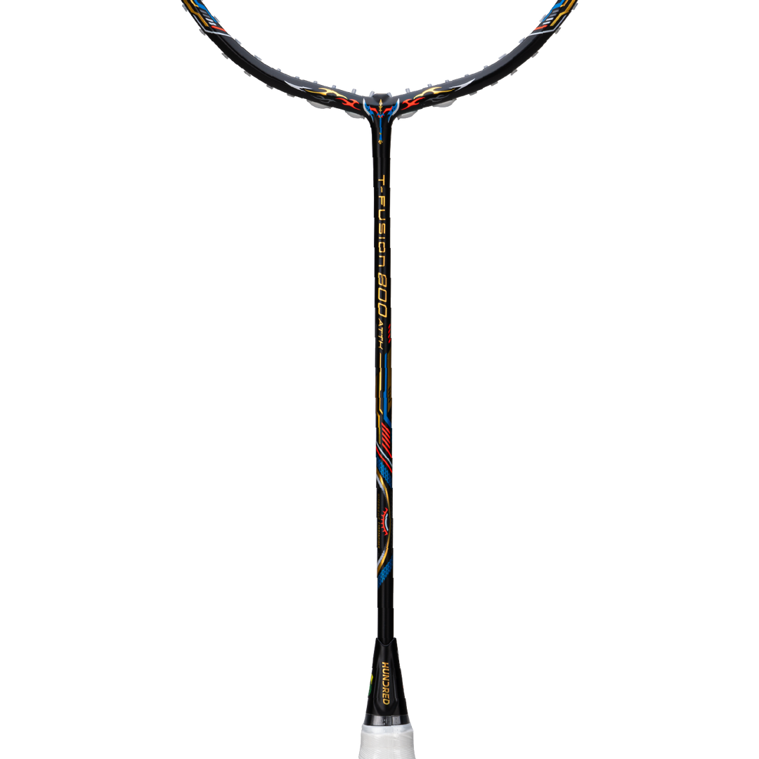 Hundred T-FUSION 800 ATTK (3U) Badminton Racket  - BLACK 
