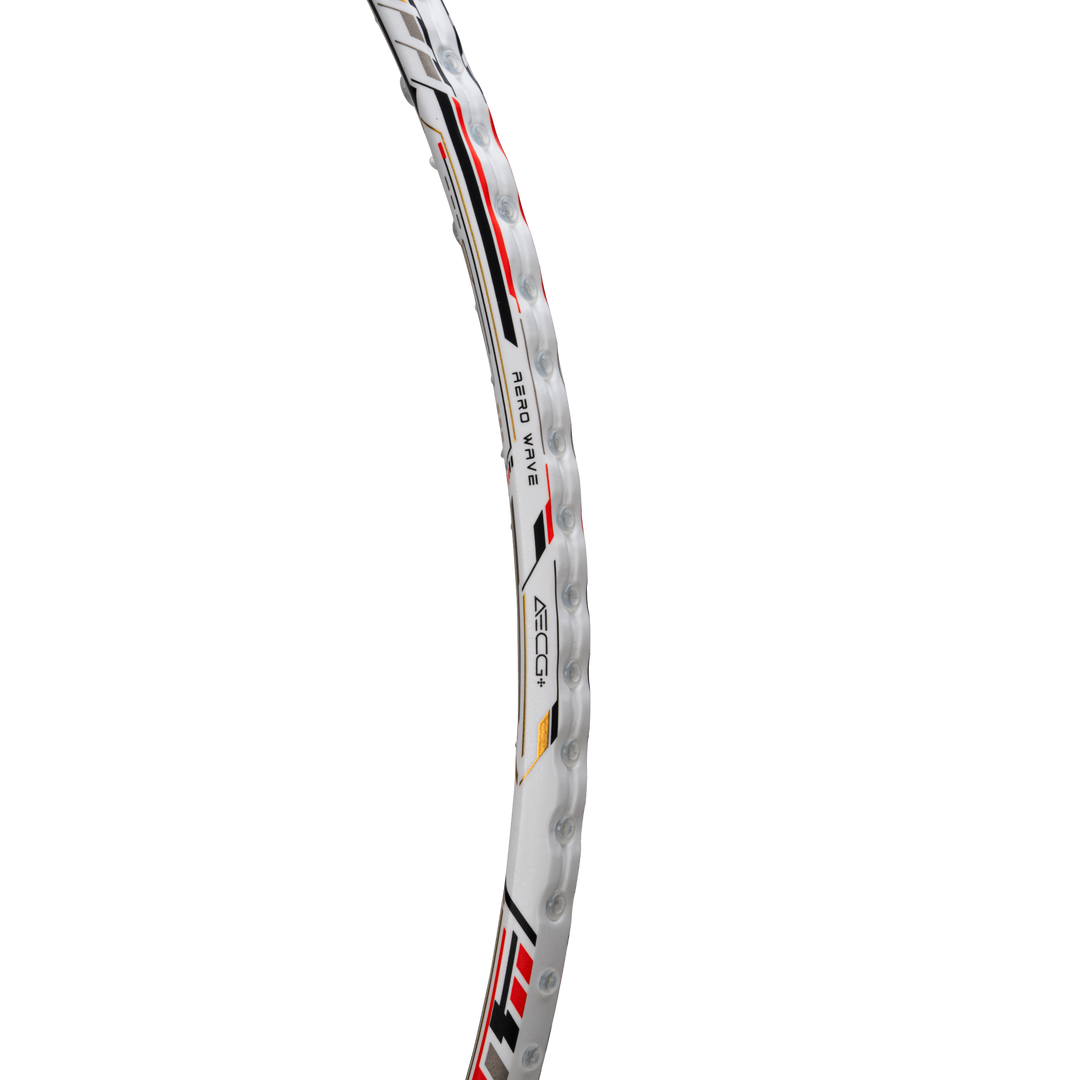 Hundred T-FUSION 500 ATTK Badminton Racket - WHITE/BLACK 