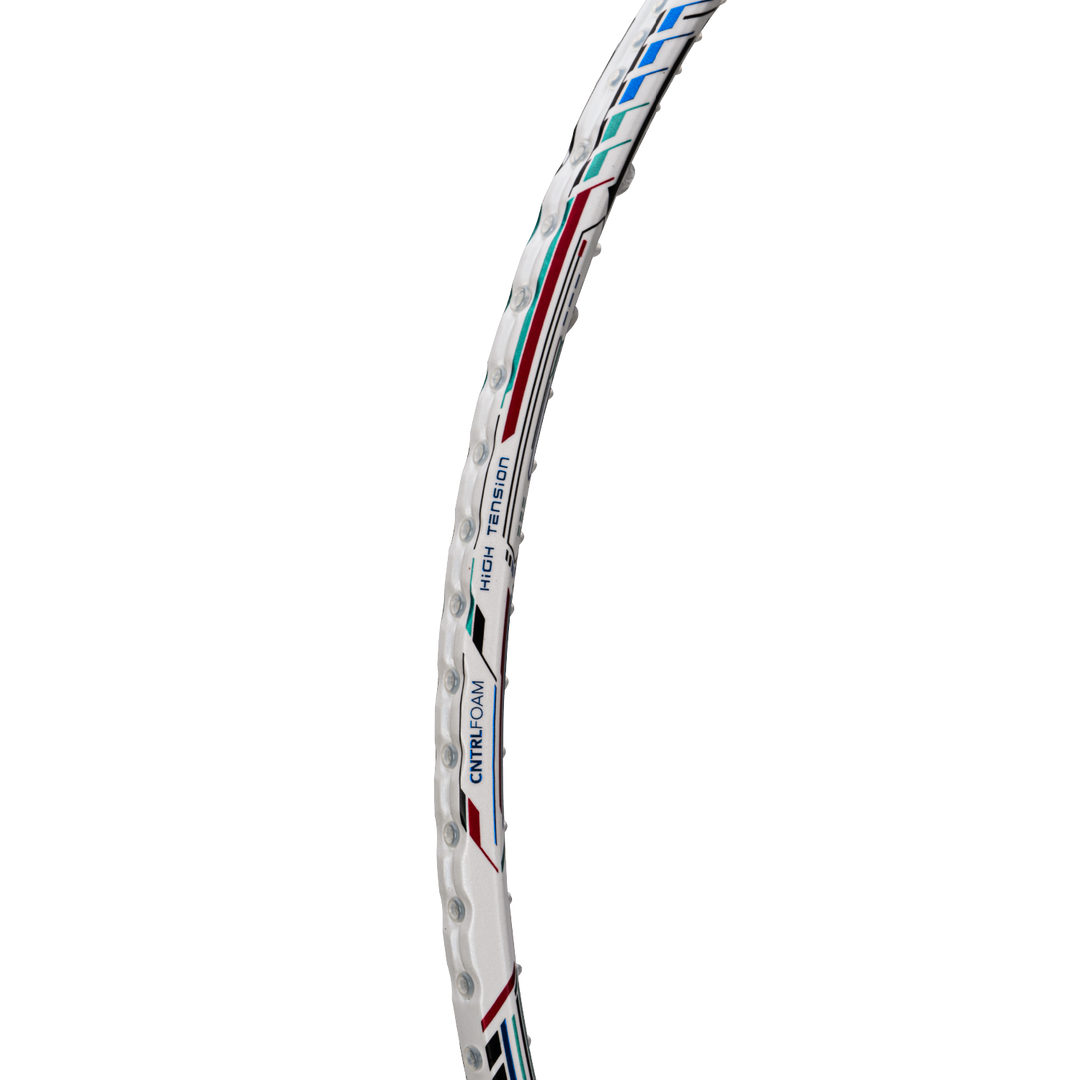 Hundred T-FUSION 500 ZOOM Badminton Racket- WHITE 