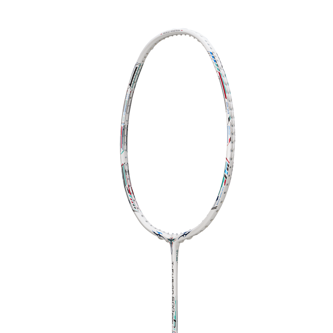 Hundred T-FUSION 500 ZOOM Badminton Racket- WHITE 