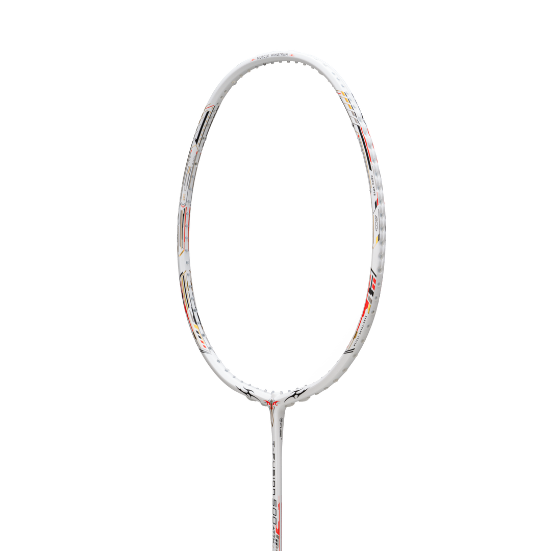 Hundred T-FUSION 500 ATTK Badminton Racket - WHITE/BLACK 